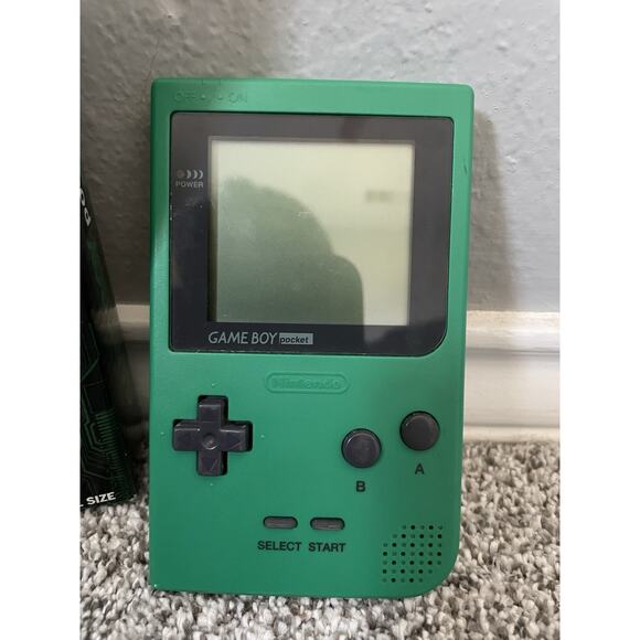 Nintendo GameBoy Pocket Green With Box No Manual Great Condition Tested MGB-001 - Picture 9 of 16